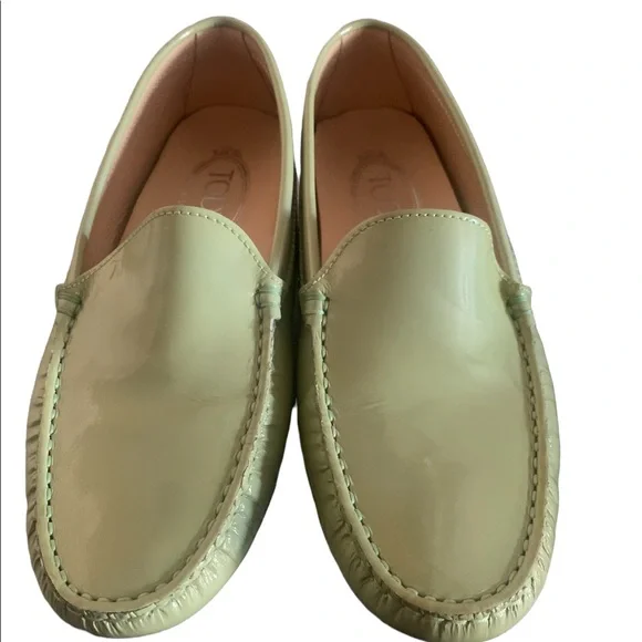 Tod's | Shoes | Tods Light Green Patent Leather Loafer Size